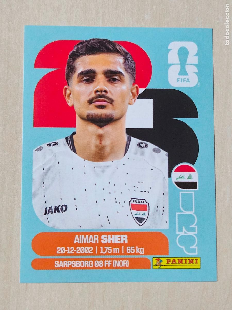 Cromos de f&uacute;tbol: CROMO IRQ15 IRQ 15 AIMAR SHER IRAK - MUNDIAL FIFA WORLD CUP 2026 STICKER PANINI SIN PEGAR