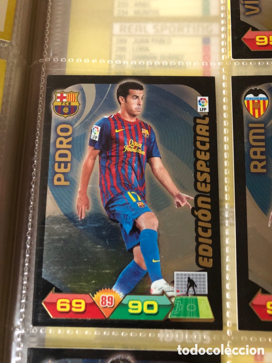 Cromos de f&uacute;tbol: L2 PEDRO F. C. BARCELONA EDICION ESPECIAL PANINI ADRENALYN XL LIGA 2011/2012 11 12