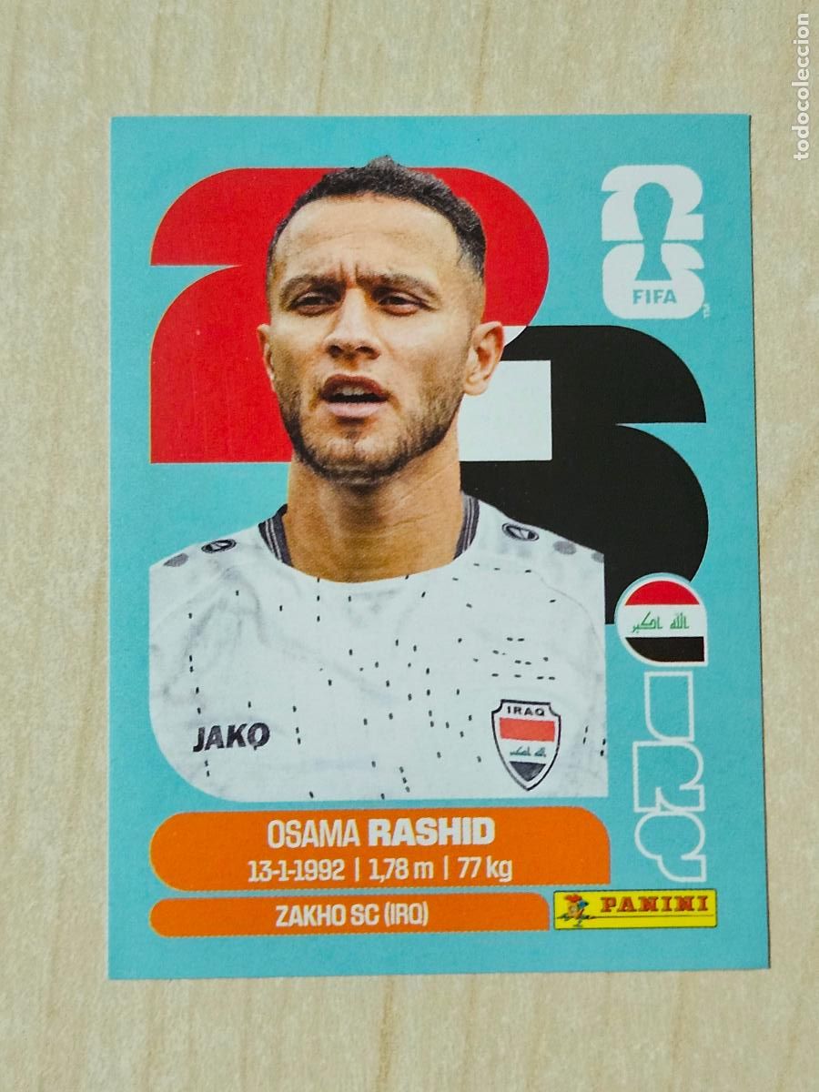 Cromos de f&uacute;tbol: CROMO IRQ17 IRQ 17 OSAMA RASHID IRAK - MUNDIAL FIFA WORLD CUP 2026 STICKER PANINI SIN PEGAR