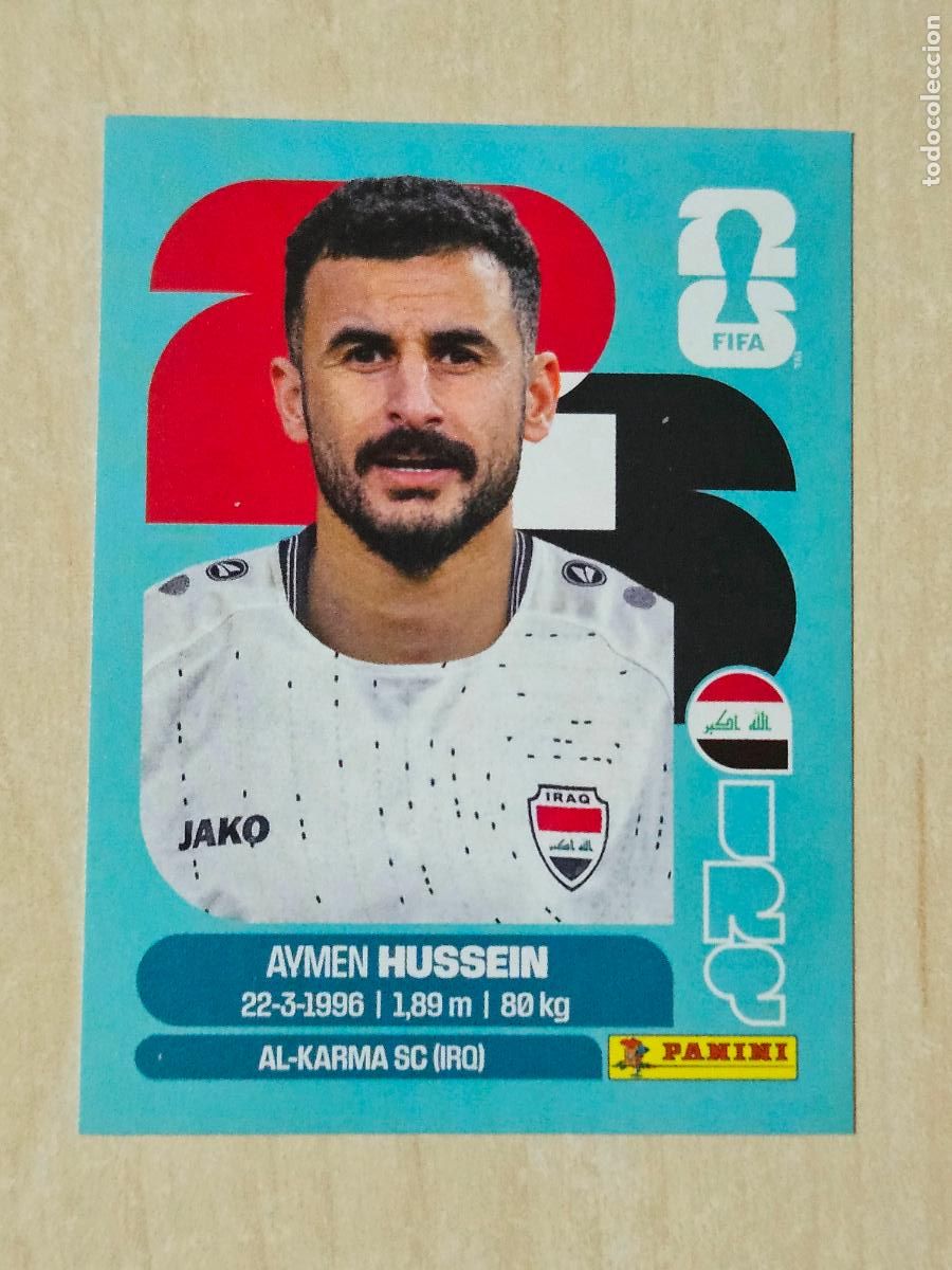 Cromos de f&uacute;tbol: CROMO IRQ19 IRQ 19 AYMEN HUSSEIN IRAK - MUNDIAL FIFA WORLD CUP 2026 STICKER PANINI SIN PEGAR