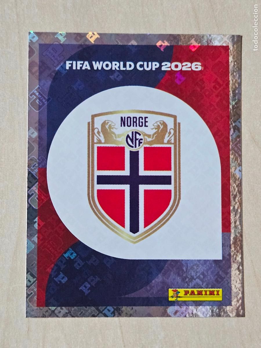 Cromos de f&uacute;tbol: CROMO NOR1 NOR 1 ESCUDO NORUEGA - MUNDIAL FIFA WORLD CUP 2026 STICKER PANINI SIN PEGAR