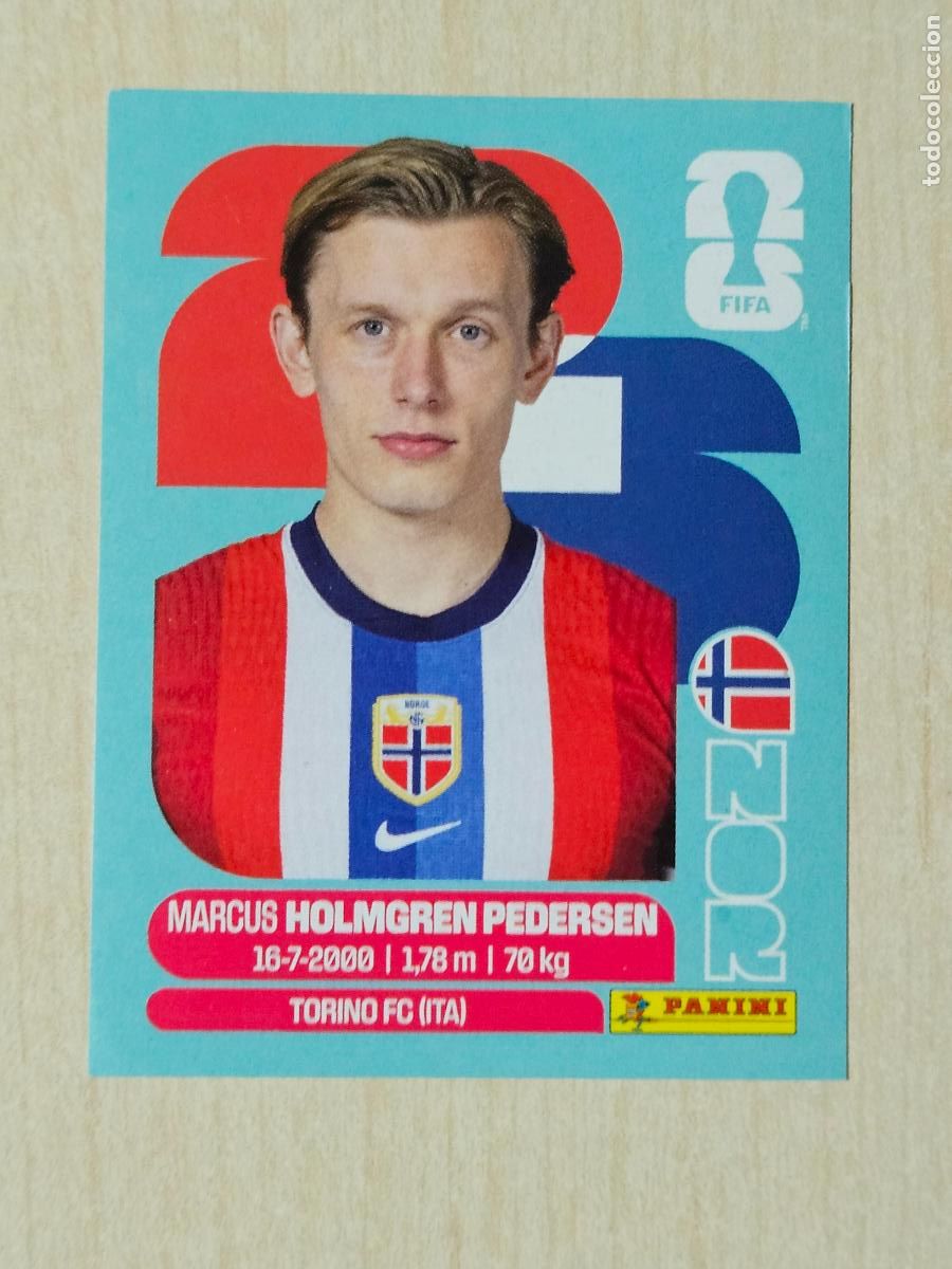 Football Stickers: CROMO NOR6 NOR 6 HOLMGREN PEDERSEN NORUEGA - MUNDIAL FIFA WORLD CUP 2026 STICKER PANINI SIN PEGAR