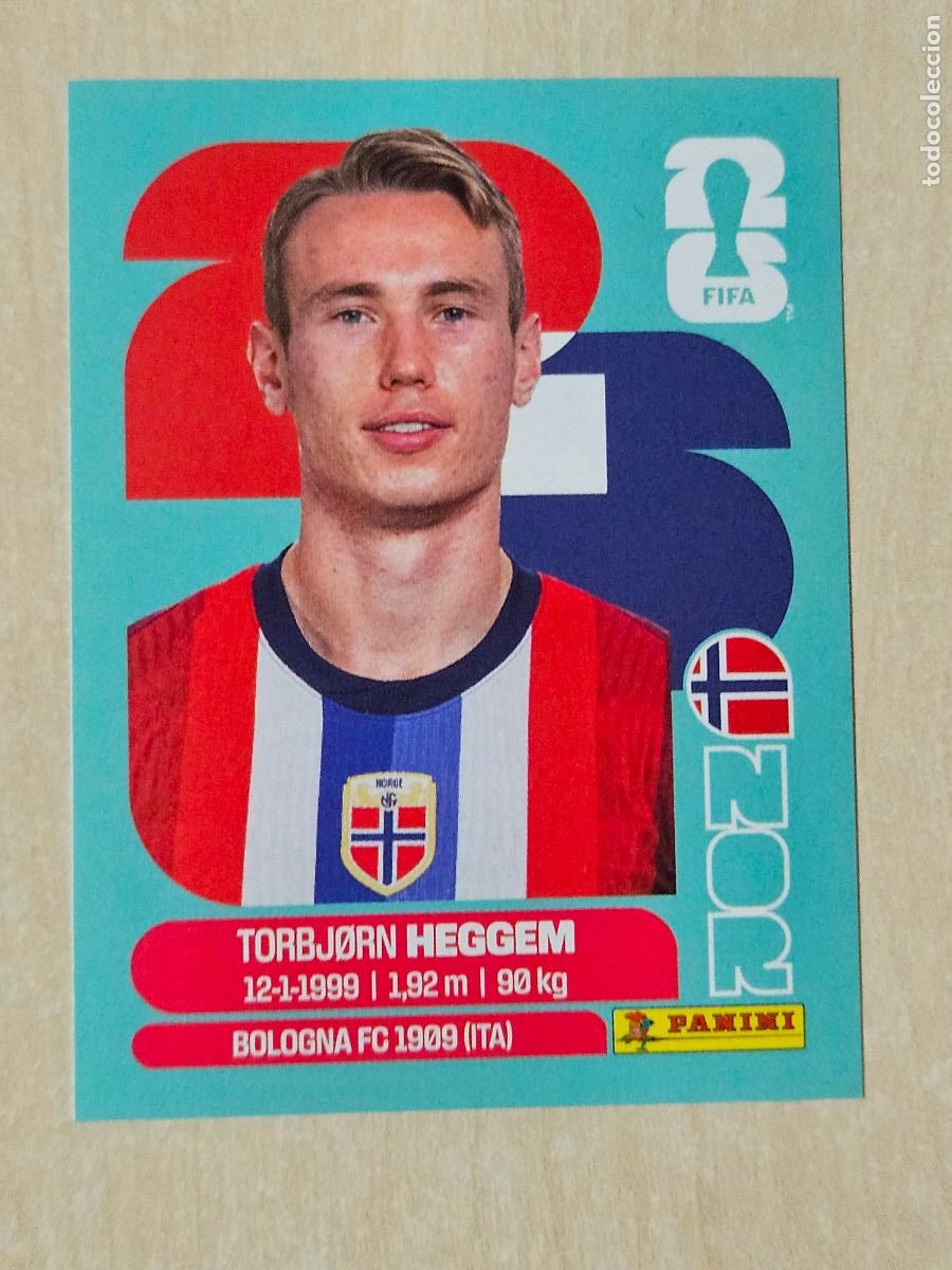 Fu&szlig;ball-Sticker: CROMO NOR8 NOR 8 HEGGEM NORUEGA - MUNDIAL FIFA WORLD CUP 2026 STICKER PANINI SIN PEGAR