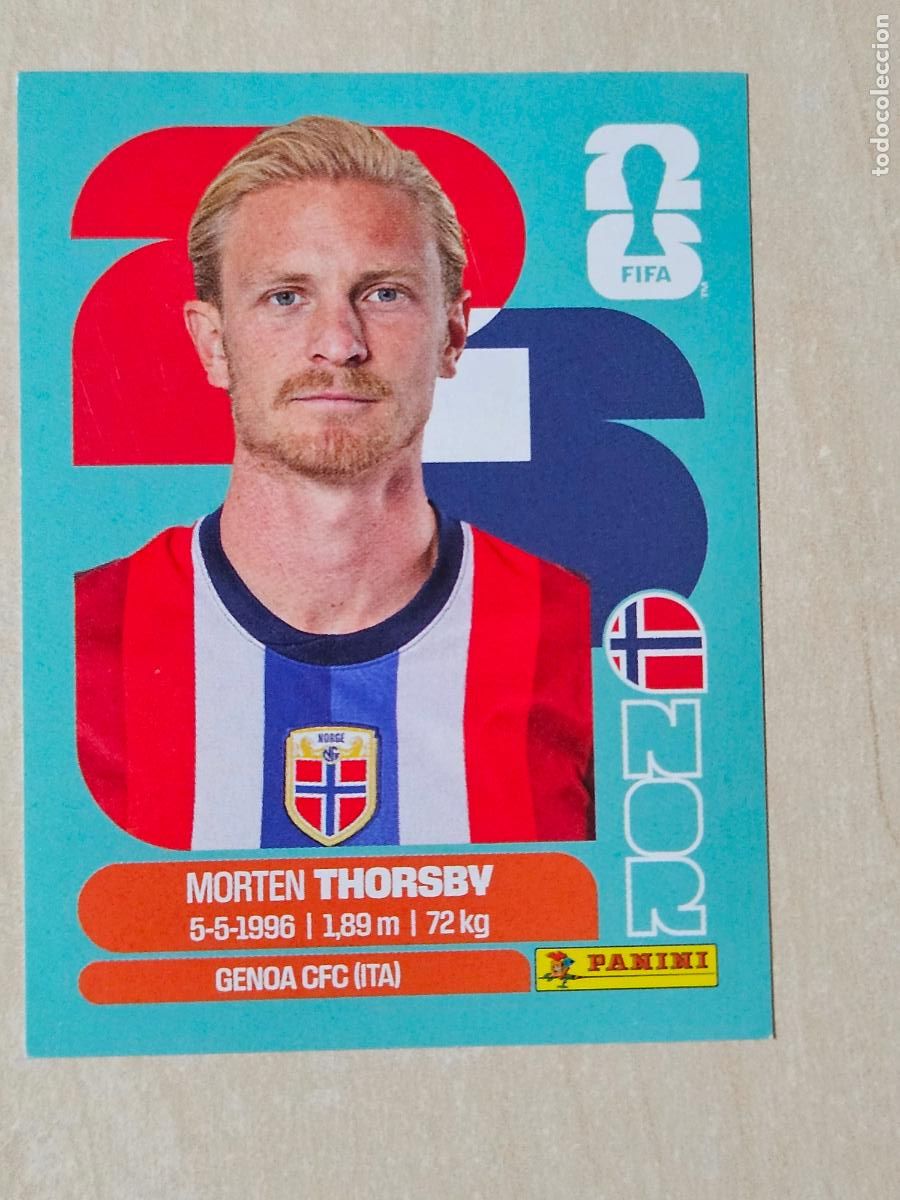 Fu&szlig;ball-Sticker: CROMO NOR9 NOR 9 THORSBY NORUEGA - MUNDIAL FIFA WORLD CUP 2026 STICKER PANINI SIN PEGAR