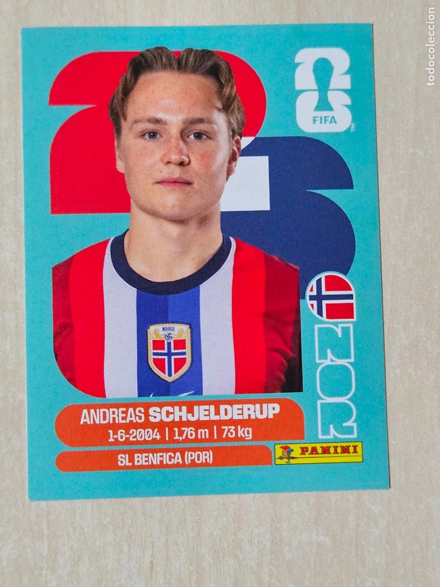 Cromos de f&uacute;tbol: CROMO NOR11 NOR 11 ANDREAS SCHJELDERUP NORUEGA MUNDIAL FIFA WORLD CUP 2026 STICKER PANINI SIN PEGAR
