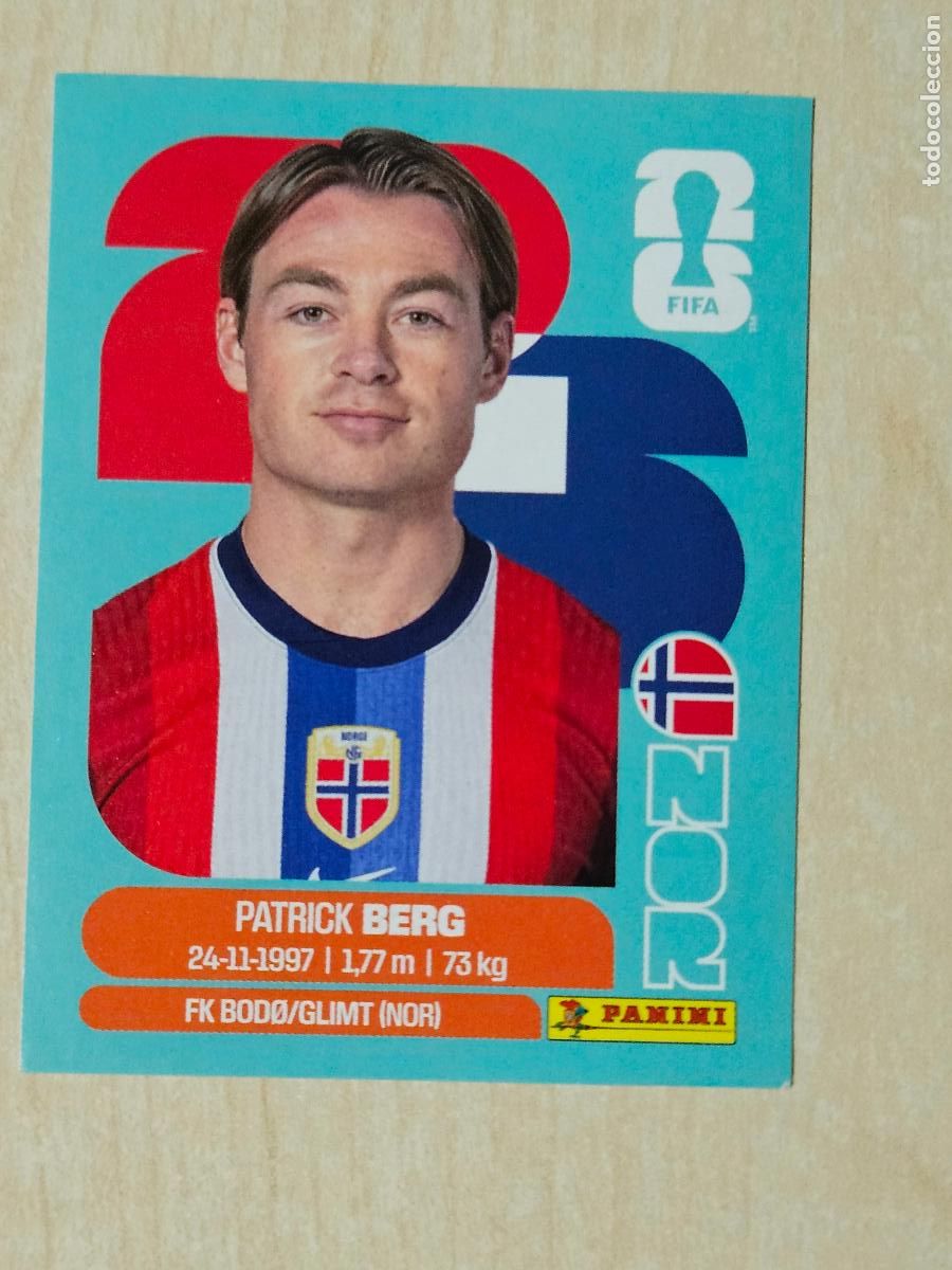 Football Stickers: CROMO NOR14 NOR 14 PATRICK BERG - NORUEGA MUNDIAL FIFA WORLD CUP 2026 STICKER PANINI SIN PEGAR