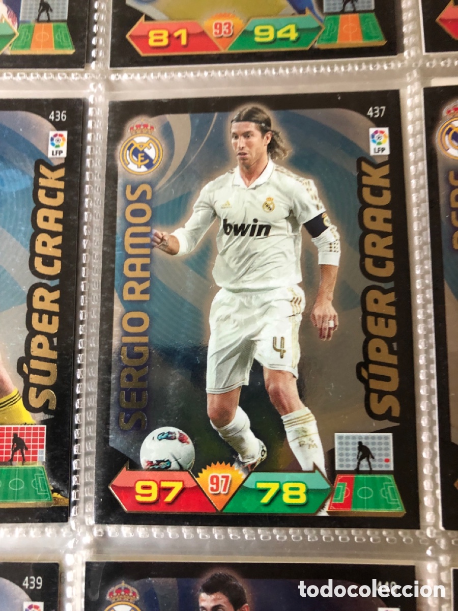 Cromos de f&uacute;tbol: 437 SERGIO RAMOS REAL MADRID SUPER CRACK SUPERCRACK CROMOS ADRENALYN XL PANINI LIGA 2011 2012 11 12