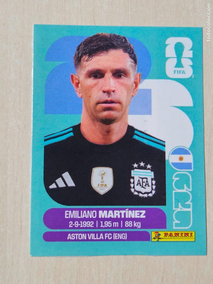 Cromos de f&uacute;tbol: CROMO ARG2 ARG 2 EMILIANO MARTINEZ ARGENTINA - MUNDIAL FIFA WORLD CUP 2026 STICKER PANINI SIN PEGAR