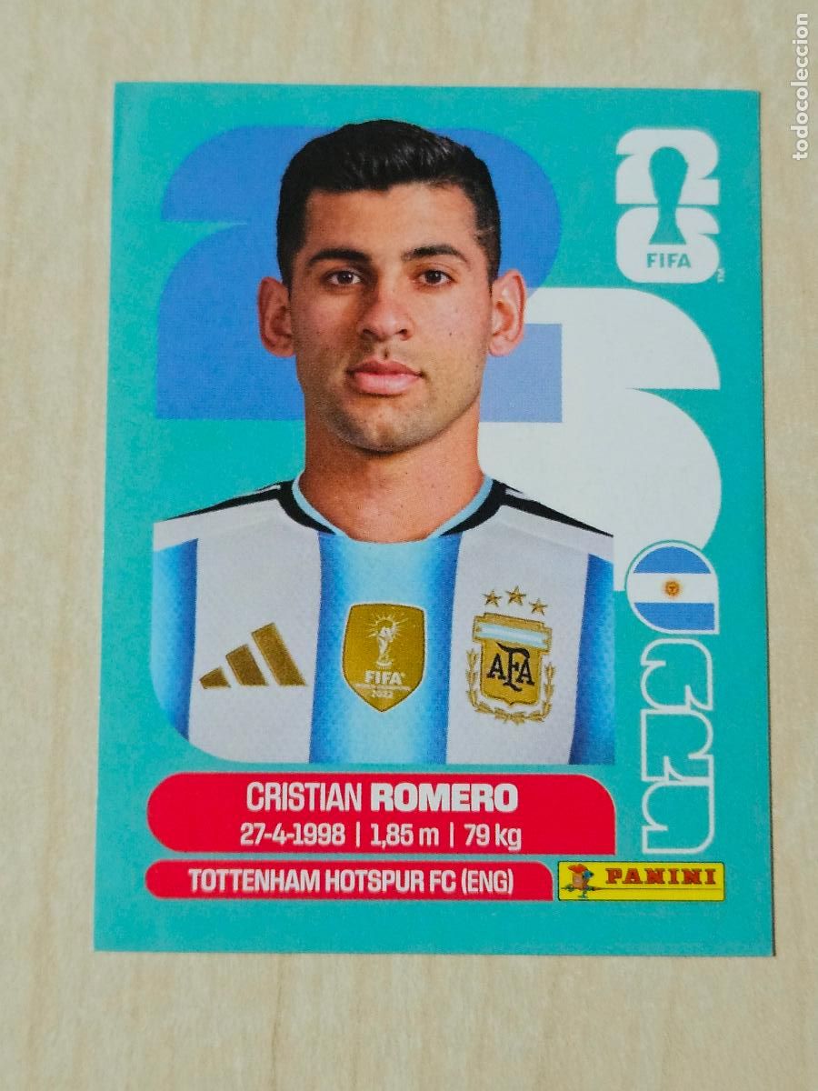 Cromos de f&uacute;tbol: CROMO ARG4 ARG 4 CRISTIAN ROMERO ARGENTINA - MUNDIAL FIFA WORLD CUP 2026 STICKER PANINI SIN PEGAR