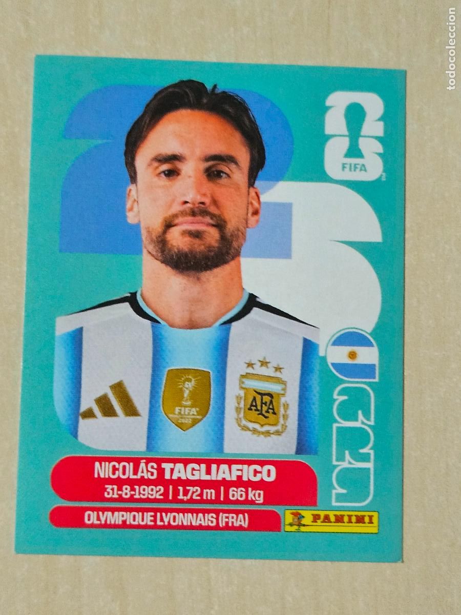 Cromos de f&uacute;tbol: CROMO ARG6 ARG 6 NICOLAS TAGLIAFICO ARGENTINA - MUNDIAL FIFA WORLD CUP 2026 STICKER PANINI SIN PEGAR