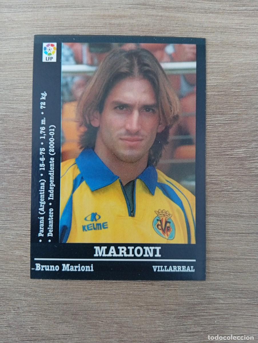 Cromos de f&uacute;tbol: MARIONI VILLARREAL ULTIMOS FICHAJES PANINI LA LIGA 2000 2001 00 01 NUNCA PEGADO SIN PEGAR