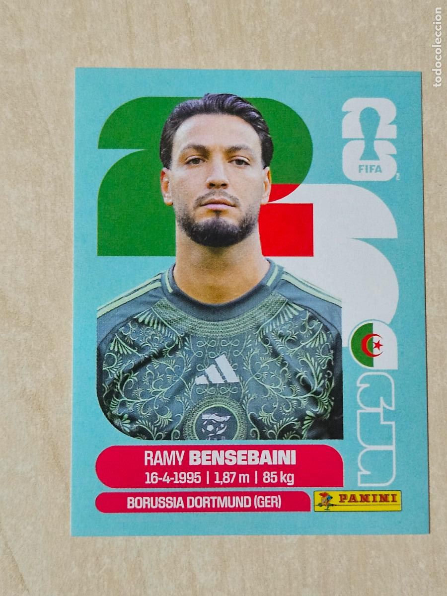 Cromos de f&uacute;tbol: CROMO ALG3 ALG 3 BENSEBAINI ALGERIA - MUNDIAL FIFA WORLD CUP 2026 STICKER PANINI SIN PEGAR