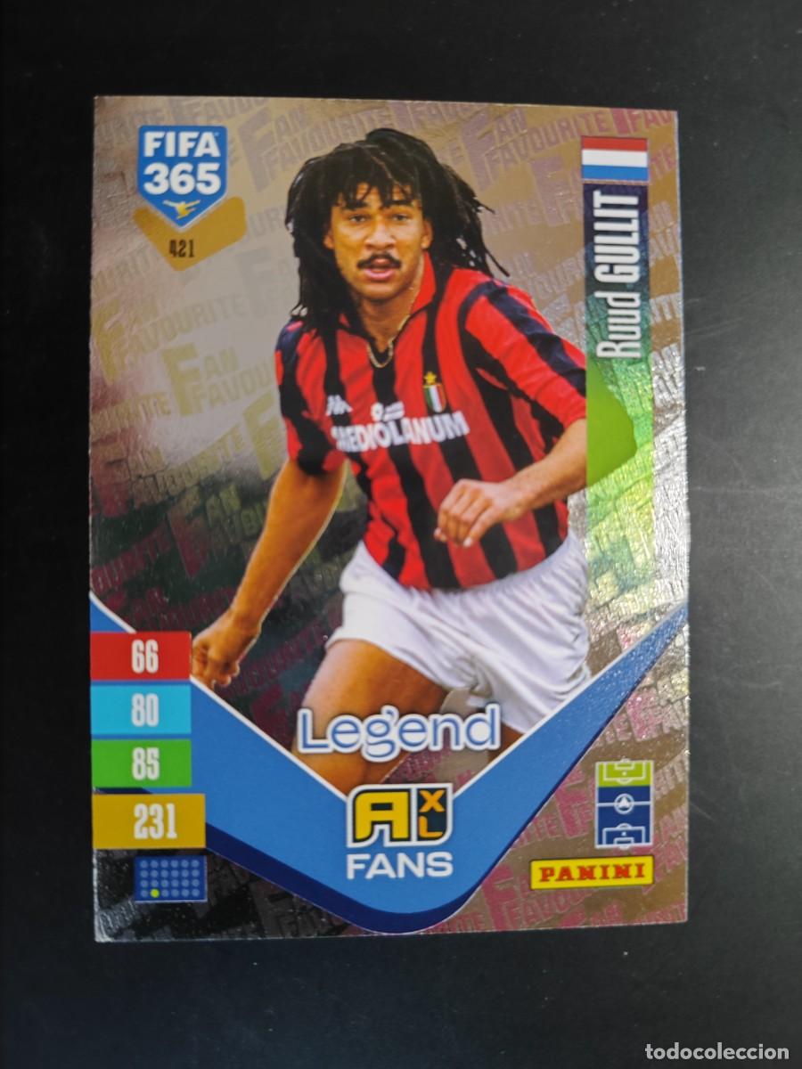 Cromos de f&uacute;tbol: ADRENALYN XL FIFA 365 2027 CARD FANS LEGEND GULLIT AC MILAN # 421 PANINI
