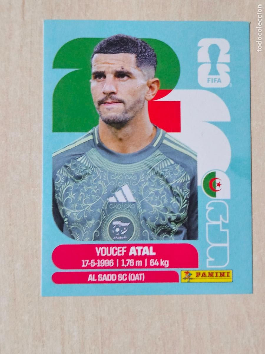 Cromos de f&uacute;tbol: CROMO ALG4 ALG 4 VOUCEF ATAL ALGERIA - MUNDIAL FIFA WORLD CUP 2026 STICKER PANINI SIN PEGAR