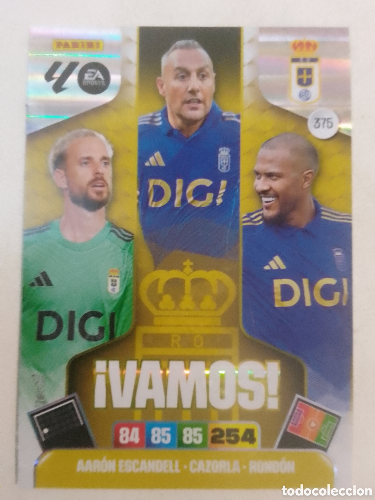 Cromos de f&uacute;tbol: Adrenalyn XL 2025-26 n&deg; 375 Oviedo &iexcl; VAMOS !