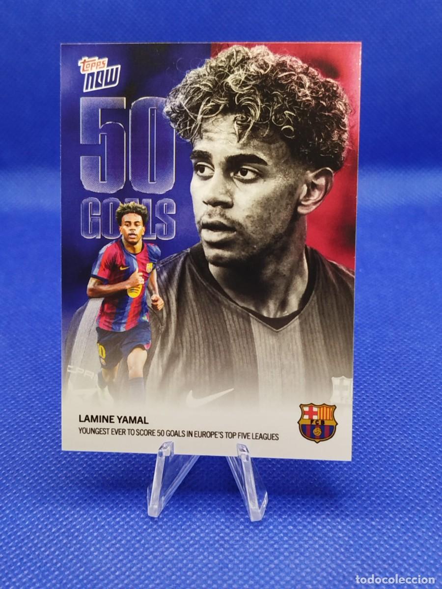 Cromos de f&uacute;tbol: #2 LAMINE YAMAL 2026 TOPPS NOW FC BARCELONA &rdquo;YOUNGEST 50 GOALS&rdquo; 1/41670