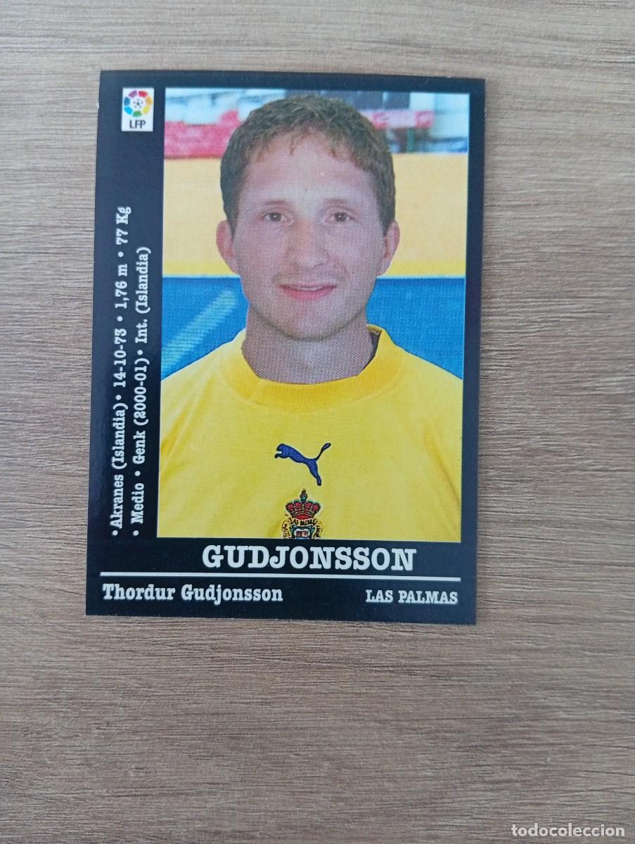 Cromos de f&uacute;tbol: GUDJONSSON ULTIMO FICHAJES PANINI LA LIGA 2000 2001 00 01 NUNCA PEGADO SIN PEGAR
