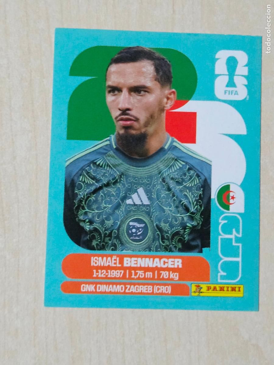 Cromos de f&uacute;tbol: CROMO ALG8 ALG 8 BENNACER ALGERIA - MUNDIAL FIFA WORLD CUP 2026 STICKER PANINI SIN PEGAR