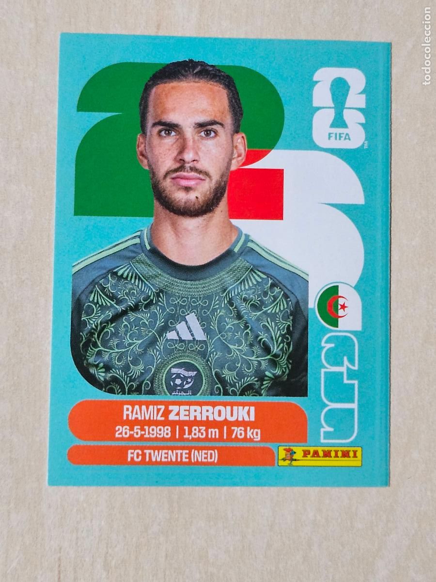 Cromos de f&uacute;tbol: CROMO ALG11 ALG 11 ZERROUKI ALGERIA - MUNDIAL FIFA WORLD CUP 2026 STICKER PANINI SIN PEGAR