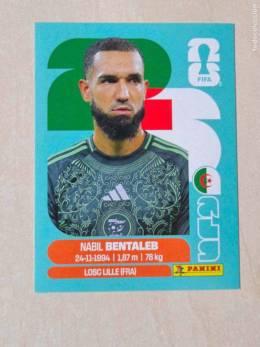 Cromos de f&uacute;tbol: CROMO ALG12 ALG 12 BENTALEB ALGERIA - MUNDIAL FIFA WORLD CUP 2026 STICKER PANINI SIN PEGAR