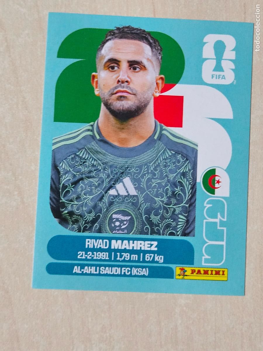 Cromos de f&uacute;tbol: CROMO ALG15 ALG 15 RIVAD MAHREZ ALGERIA - MUNDIAL FIFA WORLD CUP 2026 STICKER PANINI SIN PEGAR