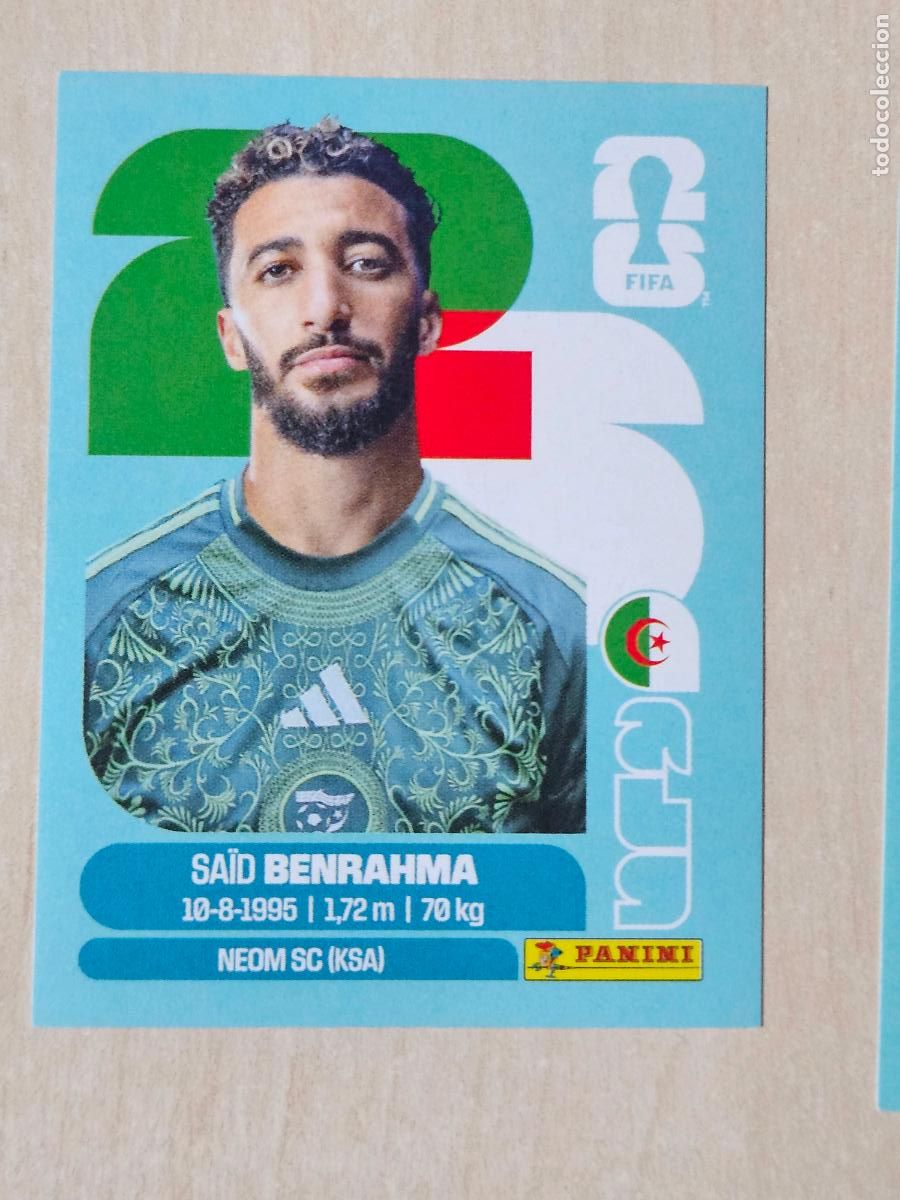 Cromos de f&uacute;tbol: CROMO ALG16 ALG 16 BENRAHMA ALGERIA - MUNDIAL FIFA WORLD CUP 2026 STICKER PANINI SIN PEGAR