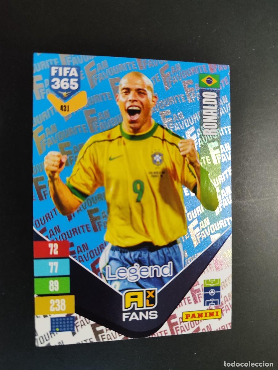 Cromos de f&uacute;tbol: ADRENALYN XL FIFA 365 2027 CARD FANS AZUL LEGEND RONALDO BRASIL # 431 PANINI