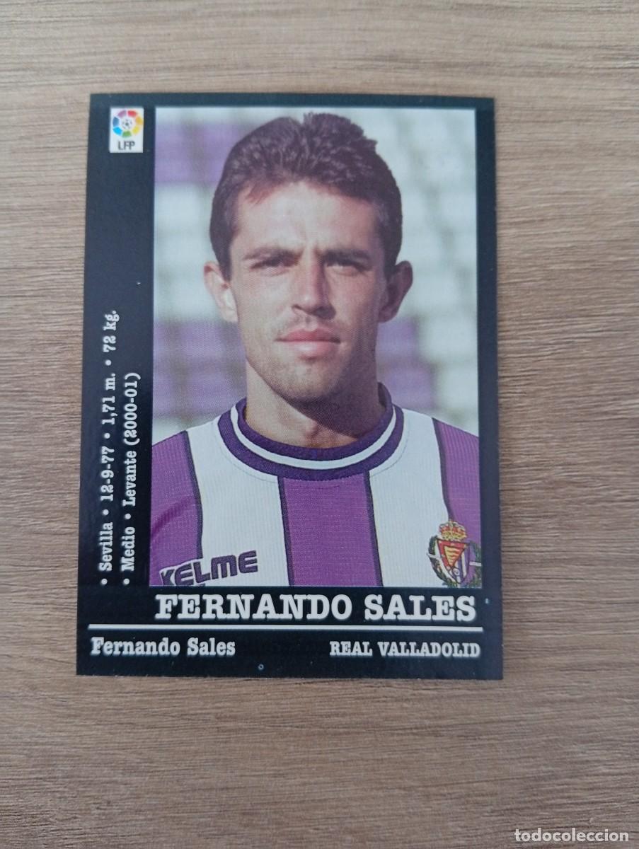 Cromos de f&uacute;tbol: FERNANDO SALES COLOCA 133A VALLADOLID PANINI LA LIGA 2000 2001 00 01 NUNCA PEGADO SIN PEGAR