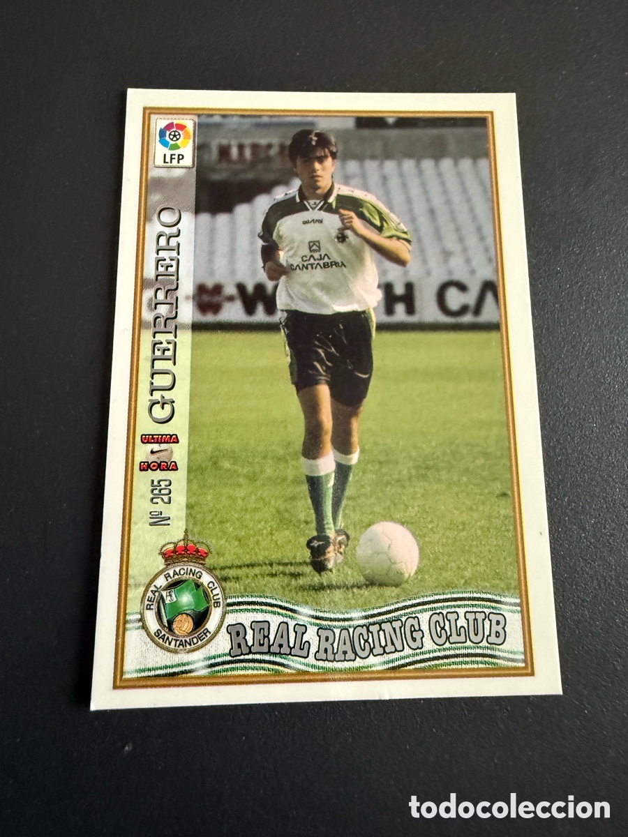 Cromos de f&uacute;tbol: MUNDICROMO 97-98. n 265 UH. GUERRERO ( Racing de Santander)