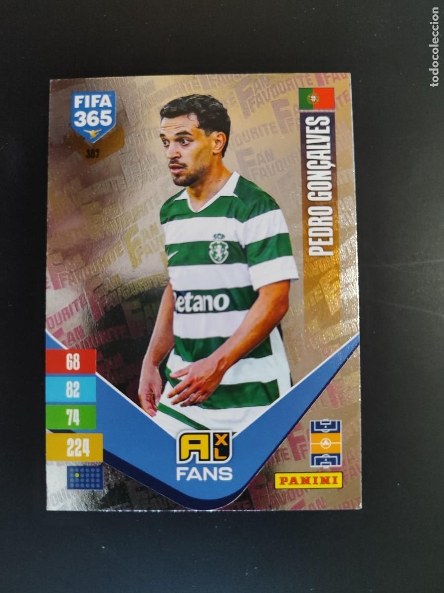 Figurine di Calcio: ADRENALYN XL FIFA 365 2027 CARD FANS PEDRO GON&Ccedil;ALVES SPORTING DE PORTUGAL # 387 PANINI