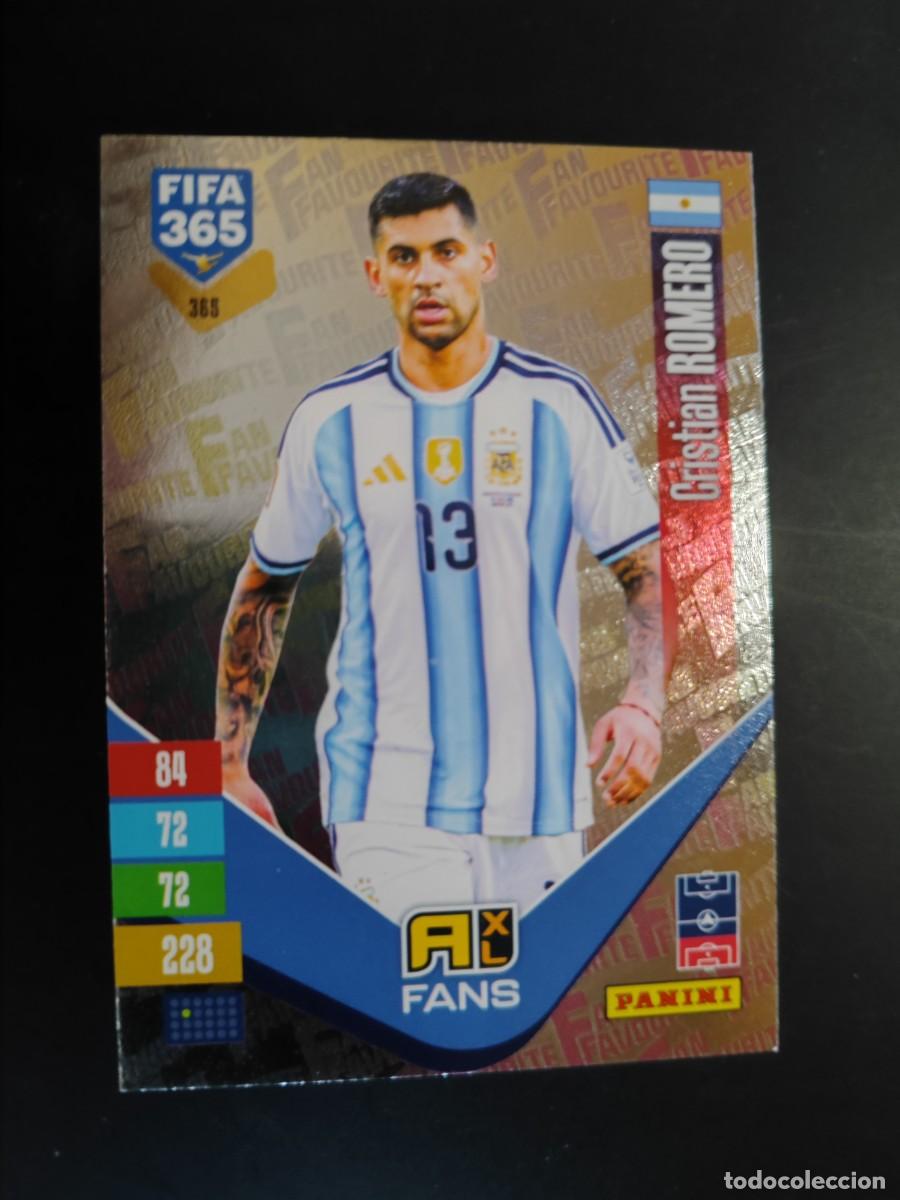Cromos de f&uacute;tbol: ADRENALYN XL FIFA 365 2027 CARD FANS ROMERO ARGENTINA # 365 PANINI