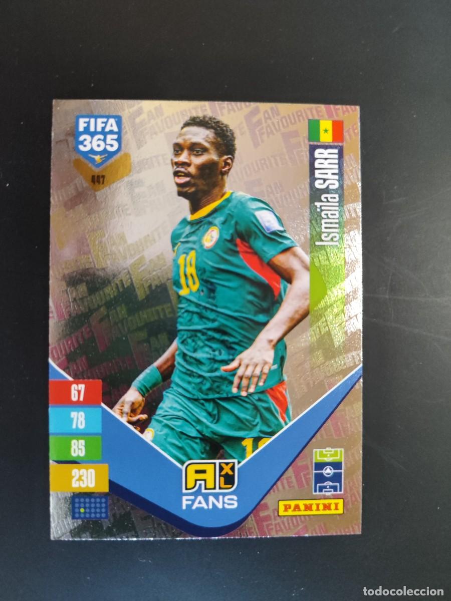 Cromos de f&uacute;tbol: ADRENALYN XL FIFA 365 2027 CARD FANS SARR SENEGAL # 447 PANINI