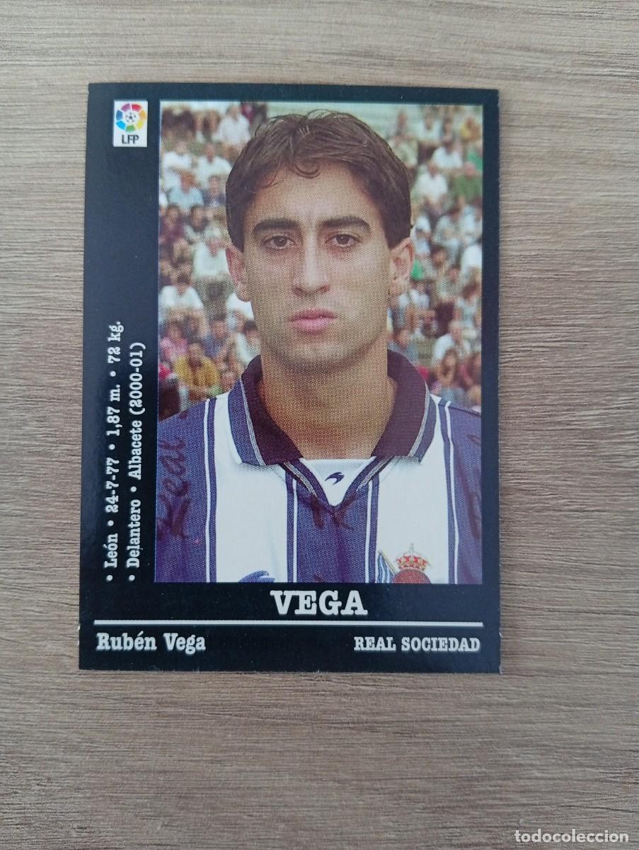 Cartes &agrave; collectionner de Football: VEGA ULTIMO FICHAJE REAL SOCIEDAD PANINI LA LIGA 2000 2001 00 01 NUNCA PEGADO SIN PEGAR