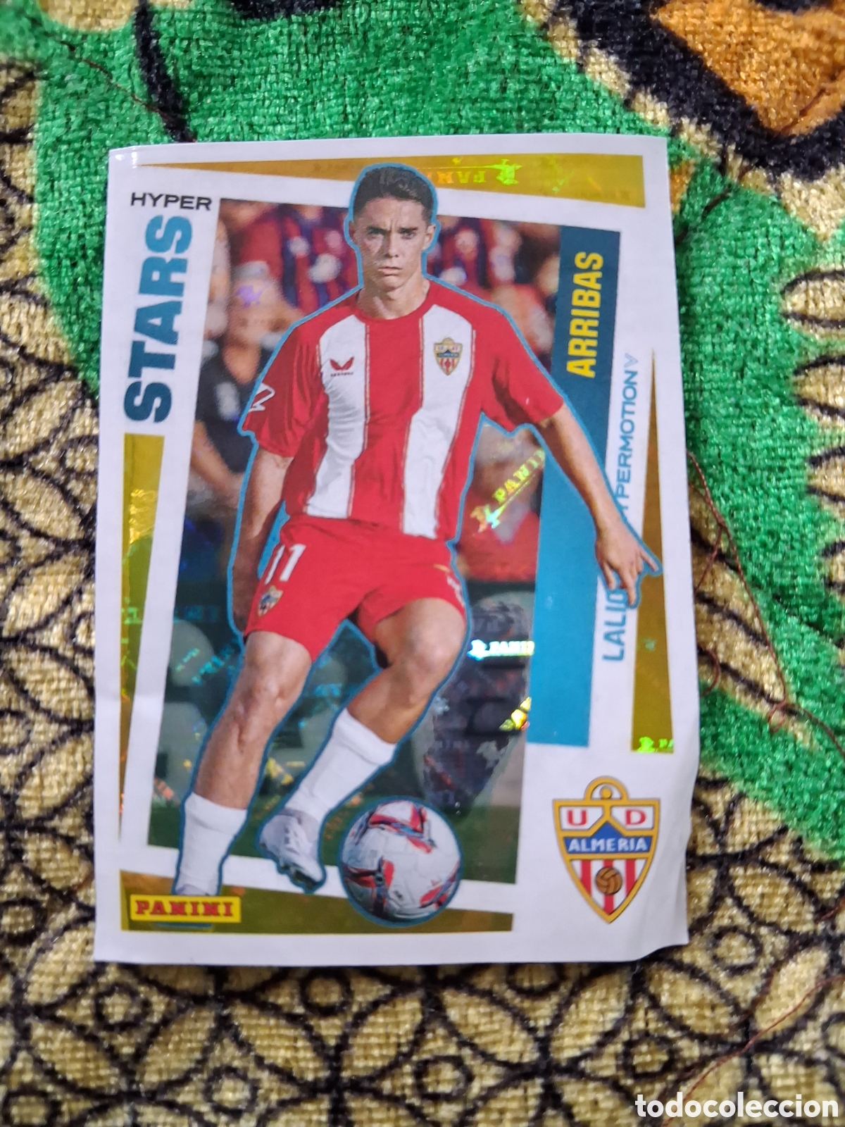 Cartes &agrave; collectionner de Football: 425 ARRIBAS HYPER STARS U.D. ALMERIA LIGA HYPERMOTION 24/25 PANINI