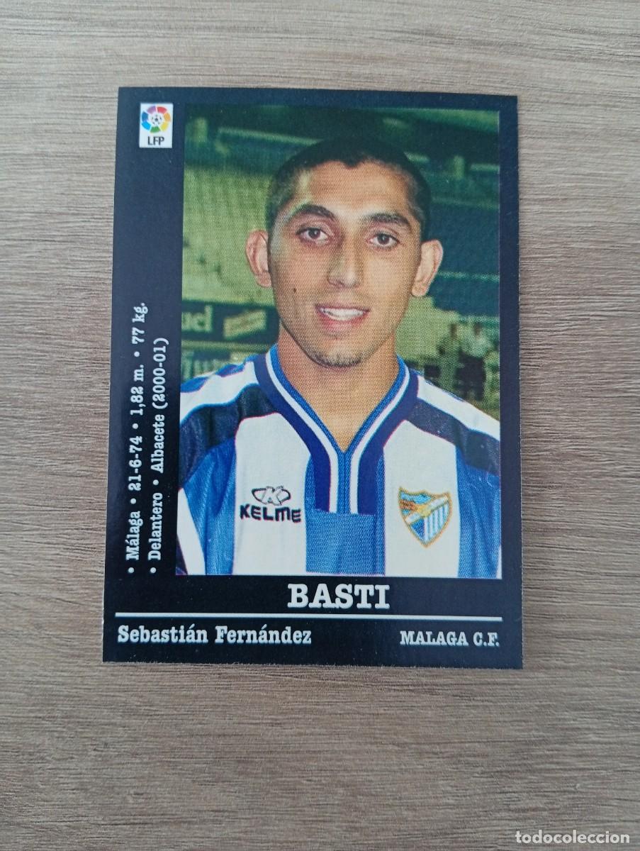 Cromos de f&uacute;tbol: BASTI COLOCA 203A MALAGA PANINI LA LIGA 2000 2001 00 01 NUNCA PEGADO SIN PEGAR