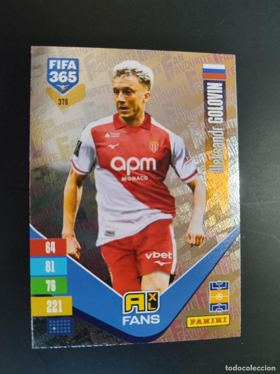 Cromos de f&uacute;tbol: ADRENALYN XL FIFA 365 2027 CARD FANS GOLOVIN MONACO # 376 PANINI