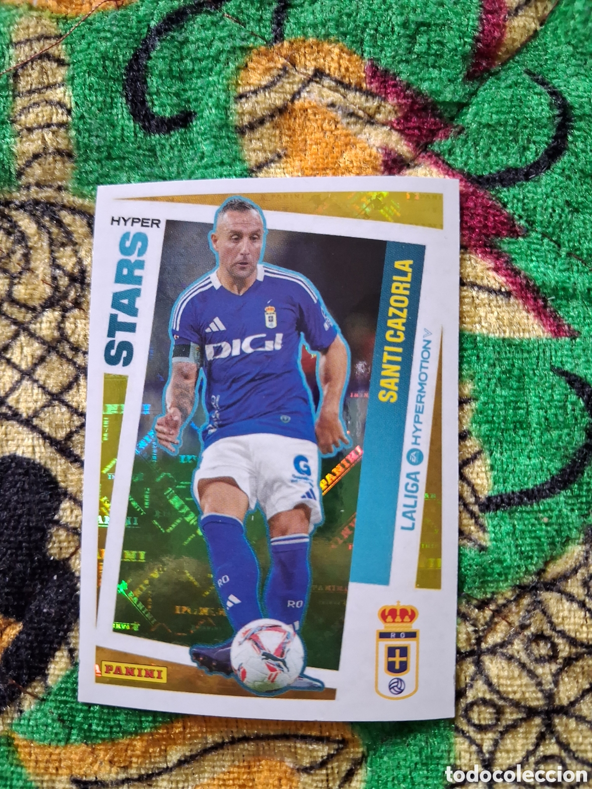 Cromos de f&uacute;tbol: 460 SANTI CAZORLA HYPER STARS REAL OVIEDO LIGA HYPERMOTION 24/25 PANINI