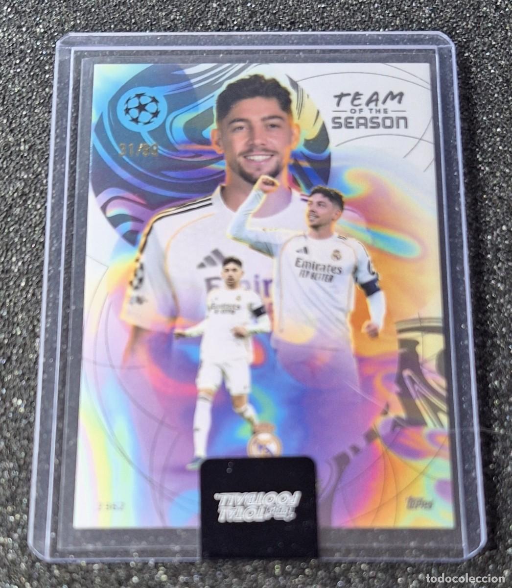 Cromos de f&uacute;tbol: Federico Valverde Real Madrid Topps Total Football 31/99 Team of the Season