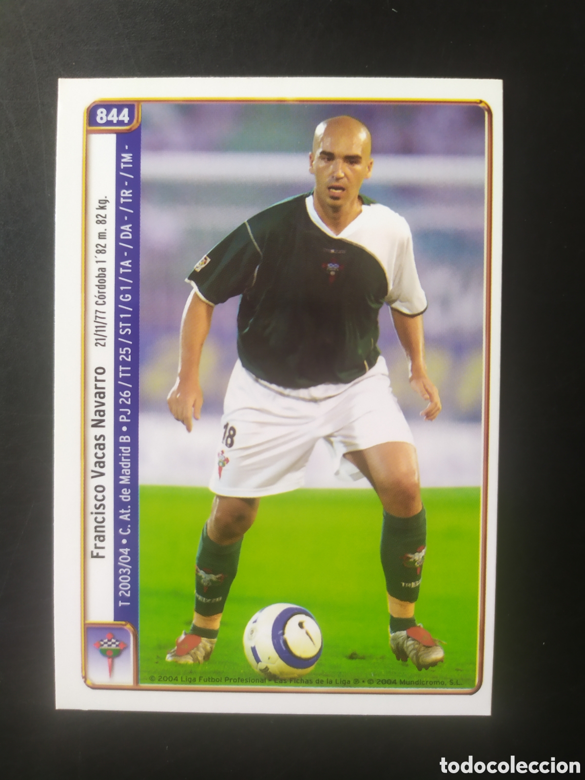 Cromos de f&uacute;tbol: Mundicromo las fichas de la Liga 2005 Curro Vacas Gorka Soria n&deg; 844 Racing Ferrol