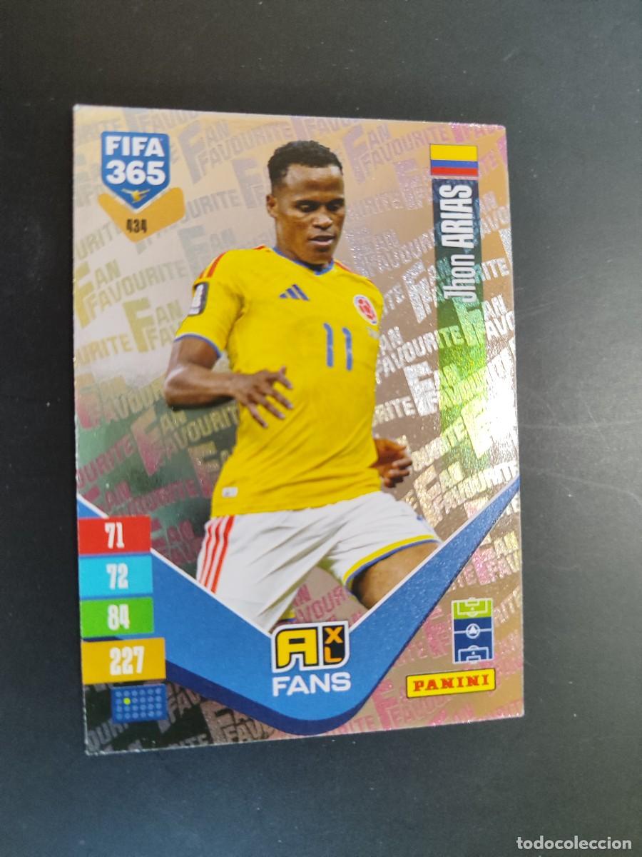 Cromos de f&uacute;tbol: ADRENALYN XL FIFA 365 2027 CARD FANS JHON ARIAS COLOMBIA # 434 PANINI