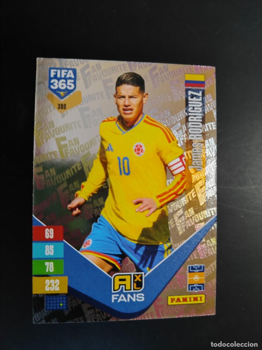 Cromos de f&uacute;tbol: ADRENALYN XL FIFA 365 2027 CARD FANS JAMES RODRIGUEZ COLOMBIA # 395 PANINI