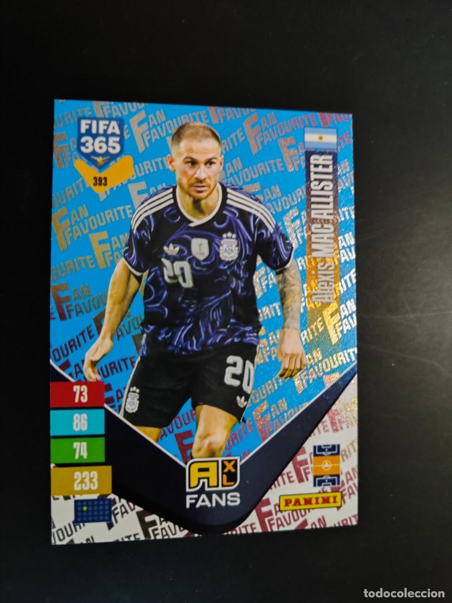 Cromos de f&uacute;tbol: ADRENALYN XL FIFA 365 2027 CARD FANS PARALELA AZUL MAC ALLISTER ARGENTINA # 393 PANINI