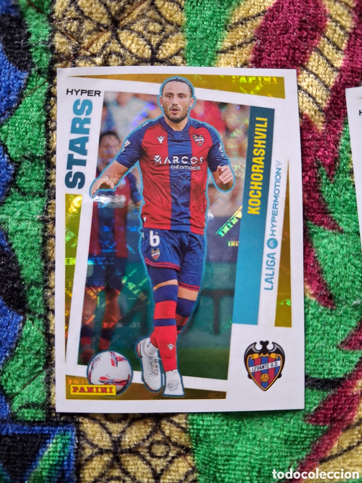 Cromos de f&uacute;tbol: Kochorashvili n&deg;439 HYPER STARS Laliga Hypermotion 24/25 Levante