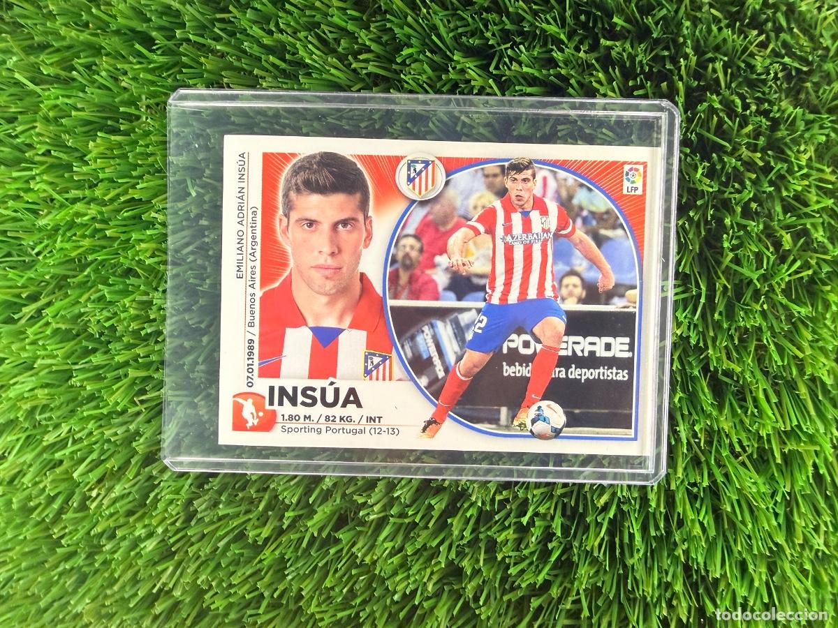 Cromos de f&uacute;tbol: N&ordm; 7 Insua Atl&eacute;tico de Madrid Liga Este 14 15
