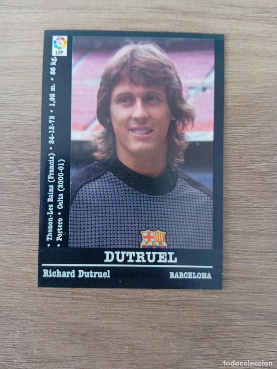 Cromos de f&uacute;tbol: DUTRUEL COLOCA 19A BARCELONA PANINI LA LIGA 2000 2001 00 01 NUNCA PEGADO SIN PEGAR