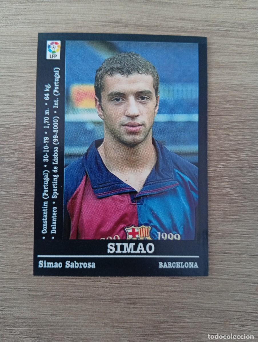 Cromos de f&uacute;tbol: SIMAO COLOCA 29A BARCELONA PANINI LA LIGA 2000 2001 00 01 NUNCA PEGADO SIN PEGAR