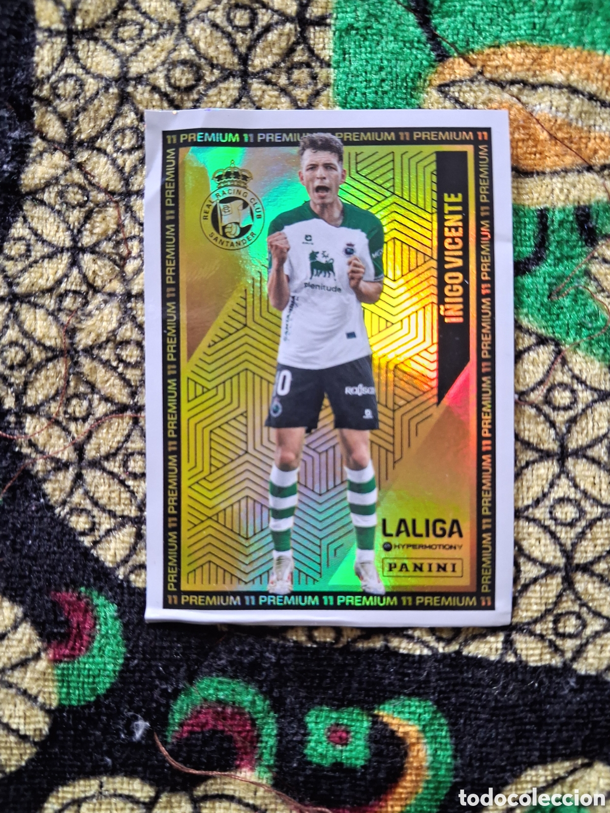 Fu&szlig;ball-Sticker: CROMO I&Ntilde;IGO VICENTE RACING PREMIUM LIGA HYPERMOTION 24-25
