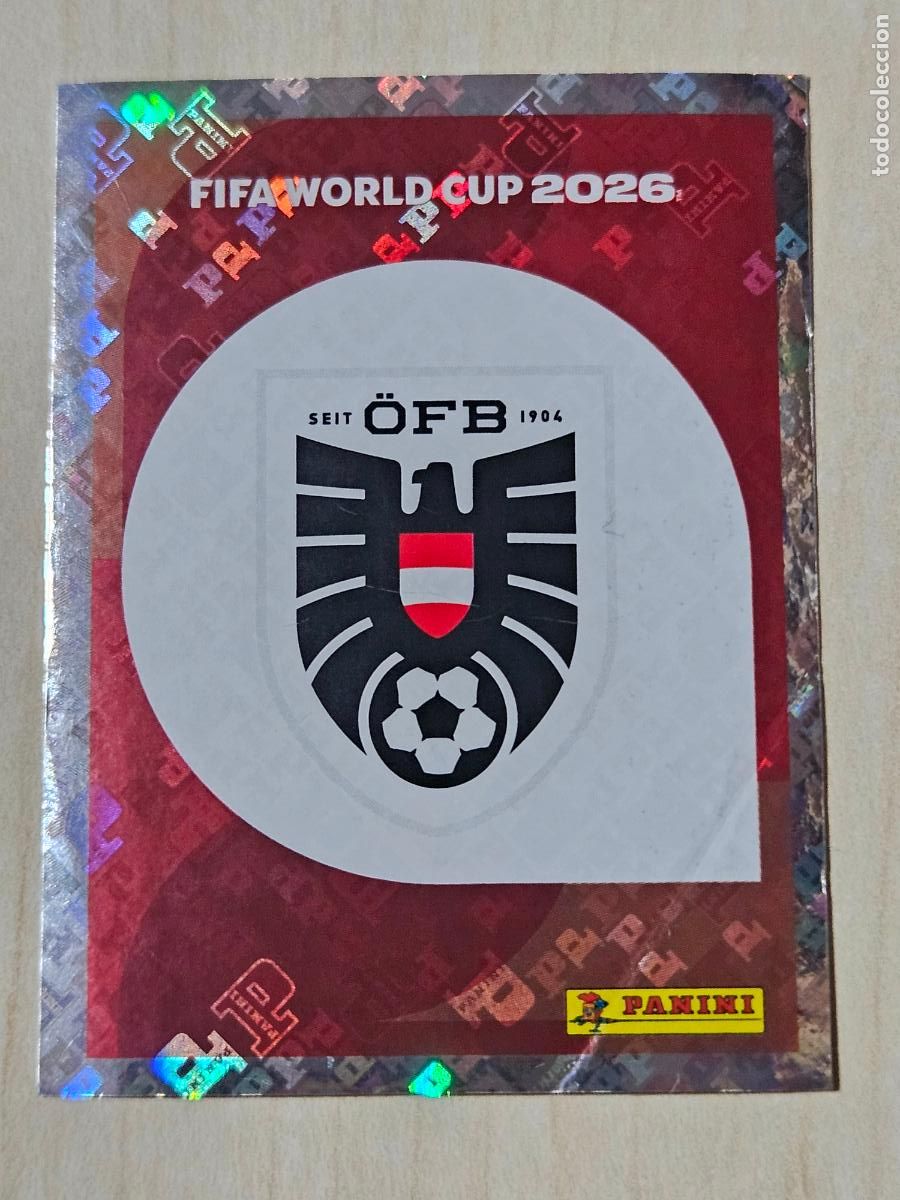 Figurine di Calcio: CROMO AUT1 AUT 1 ESCUDO AUSTRIA - MUNDIAL FIFA WORLD CUP 2026 STICKER PANINI SIN PEGAR