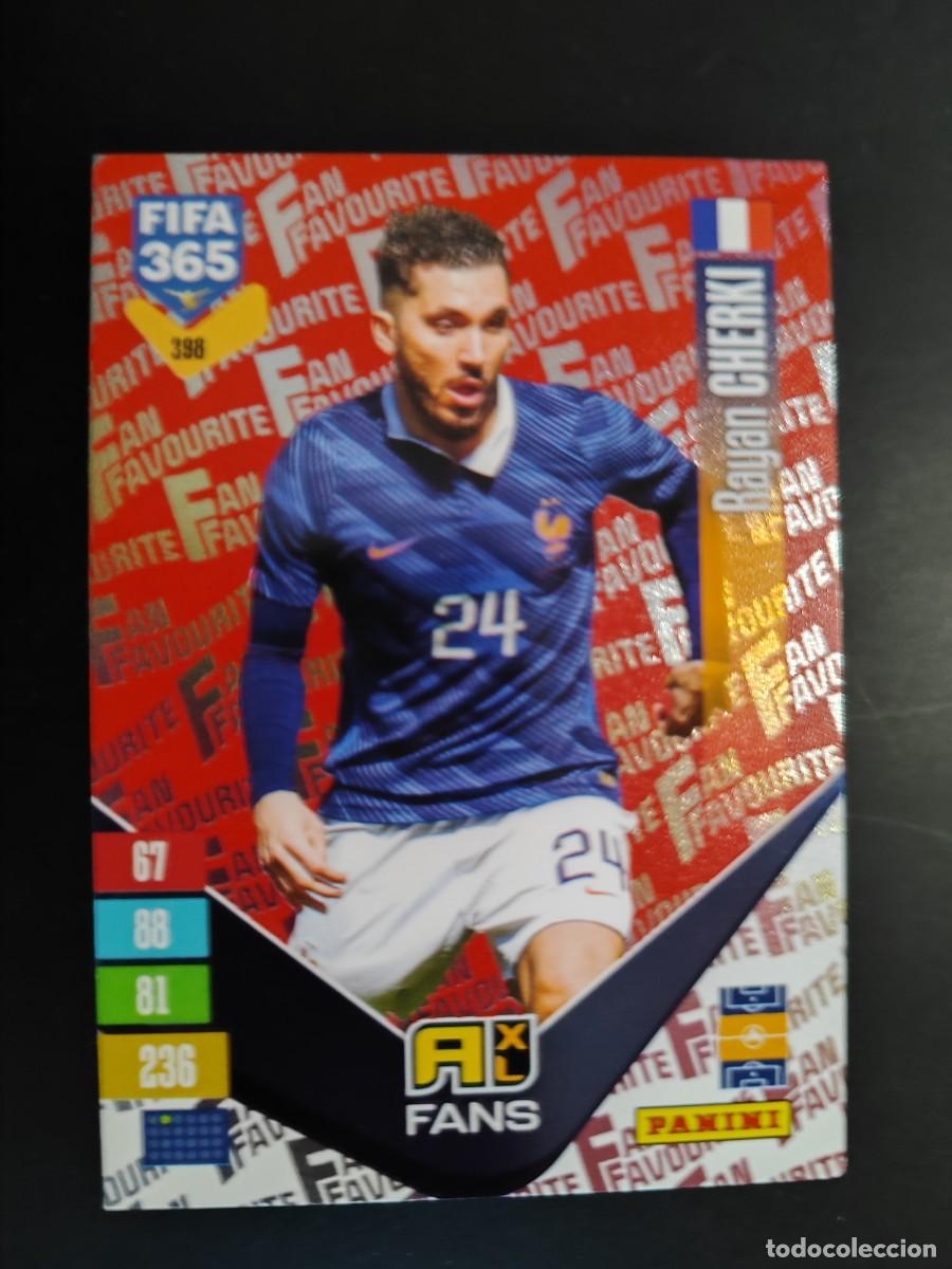 Cromos de f&uacute;tbol: ADRENALYN XL FIFA 365 2027 CARD FANS PARALELA ROJA CHERKI FRANCIA # 398 PANINI