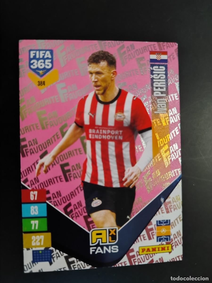 Cromos de f&uacute;tbol: ADRENALYN XL FIFA 365 2027 CARD FANS PARALELA PURPURA PERISIC PSV EINDHOVEN # 384 PANINI